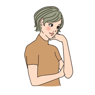 Çeşitli ifadelere sahip zarif kadın üst vücudu çeşitli ifadelere sahip stil sahibi kadın üst vücudu