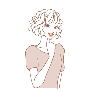 Çeşitli ifadelere sahip zarif kadın üst vücudu çeşitli ifadelere sahip stil sahibi kadın üst vücudu