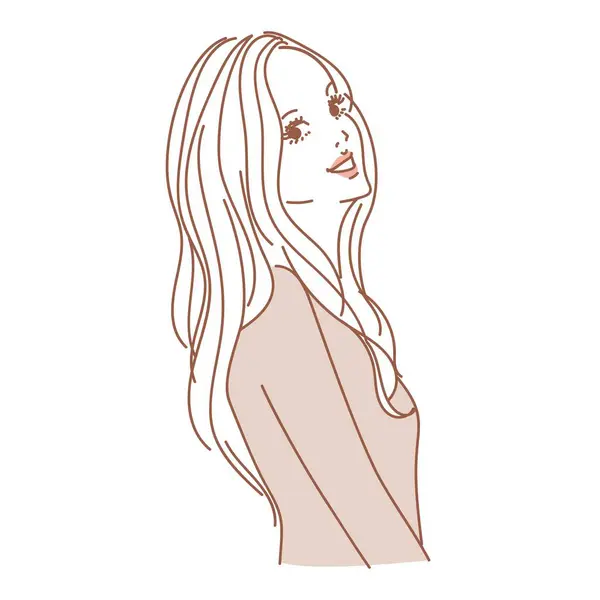 Çeşitli ifadelere sahip zarif kadın üst vücudu çeşitli ifadelere sahip stil sahibi kadın üst vücudu