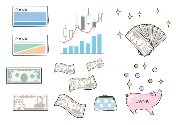 Parayla ilgili çeşitli simge kümeleri