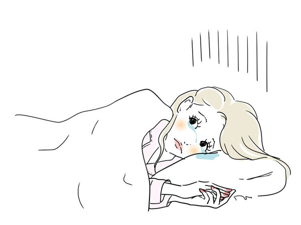 Милая женщина в постели
