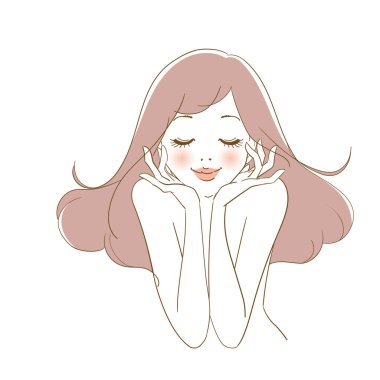 Çeşitli ifadelere sahip zarif kadın vücudu.