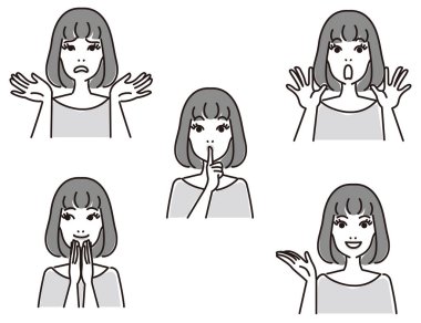 Modaya uygun kadın ifadesi.