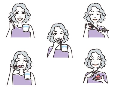 Dişlerinde ve ağzında sorun var.