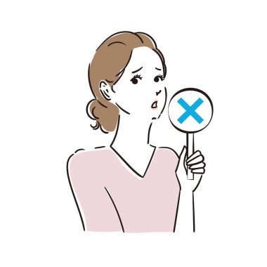 Kartla doğru olup olmadığına karar veren güzel bir kadın.