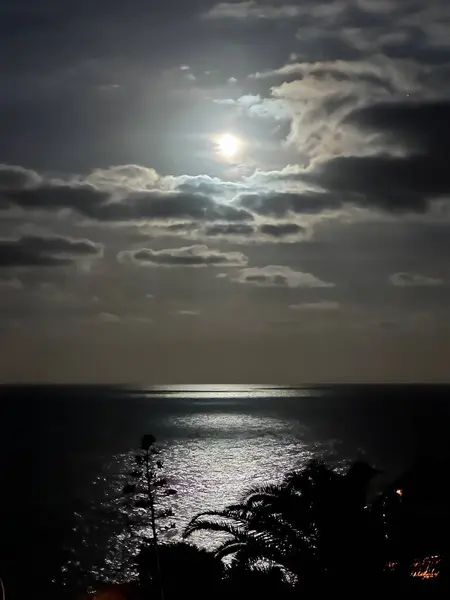 stock image beautiful night sky with clouds