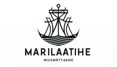 Gemi amblemi, denizcilik logosu, basit tasarım..