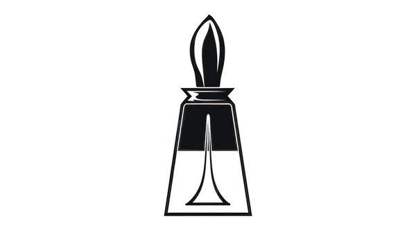 Minimalistic logo with nail polish, flat style, modern icon and symbol.