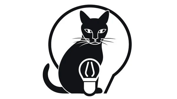 Cat face logo design. Minimalist line art of domestic pet. Can be used as icon, logo, brand design.
