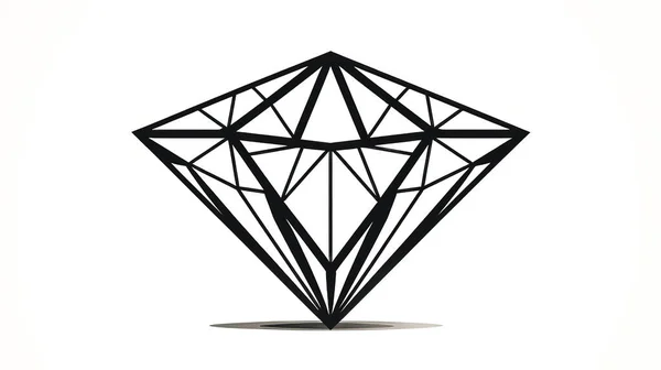 Logo Diamant Excellent Logo Bijoux Sur Fond Blanc — Photo