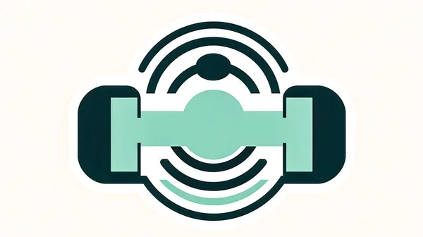 Minimalistinen Logo Käsipainoilla Urheiluun Minimalistinen Yksinkertainen Logo Litteä Tyyli Moderni — kuvapankkivalokuva