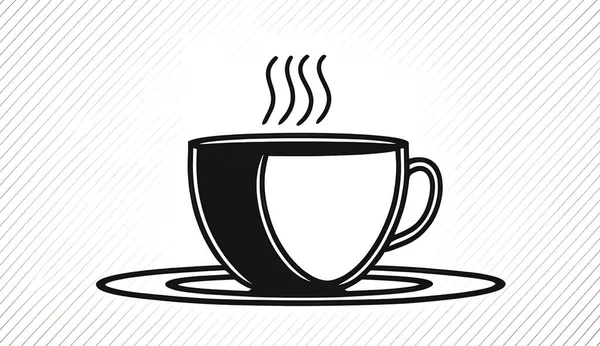 Modelo Design Logotipo Café Logotipo Para Café Com Xícara Café — Fotografia de Stock