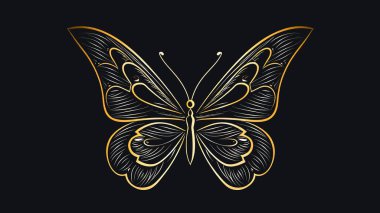 Minimalist basit kelebek logosu, minimalist ve basit logo, düz stil, modern simge ve sembol.