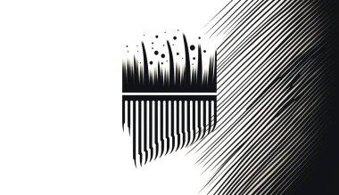 Bir güzellik salonu için minimalist logo, beyaz arka planda kuaför salonu..