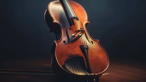Realistic Double Bass Blurred Stage Background Symphonic Music Concert Concept — Stock Photo, Image