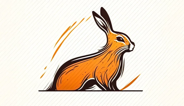 Hare Logo Design Usável Para Negócios Comunidade Fundação Empresa — Fotografia de Stock
