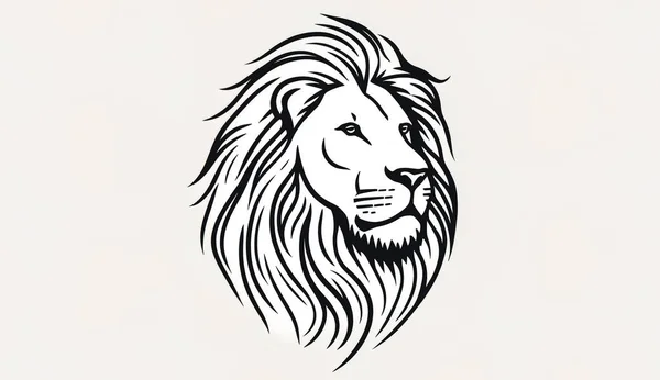 Lion black and white icon clipart transparent background 24029729 PNG