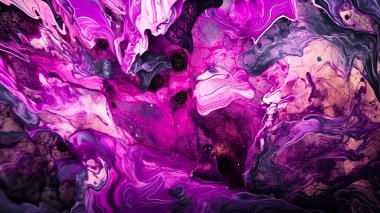 Soyut akışkan pembe sanat geçmişi. Çizgileri ve gradyanı olan akrilik bir tablo.