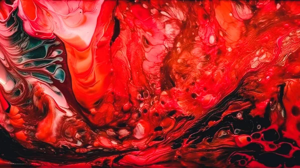 Abstraktní Tekutina Růžové Pozadí Akrylové Malování Plátně Čárami Gradientem — Stock fotografie