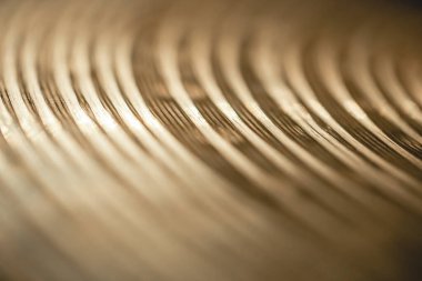 Yüksek şapka yüzeyi, davul dokusu zili yakın plan, makro çekim.