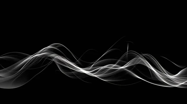Abstract Dark Background Glowing Soft White Light Lines — Stock Photo, Image