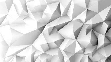 Abstract low poly background of triangles in white colors. Substrate for design. clipart