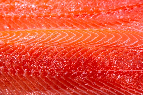 Red Fish Fillet Meat Close Trout Salmon Texture Macro Photo — Stock Photo, Image