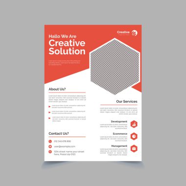 Modern Yaratıcı Pazarlama Ajansı Flyer Şablonu