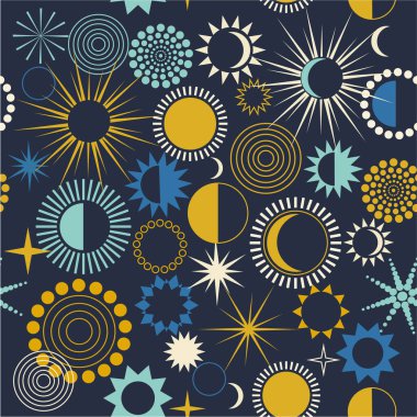 yıldızlar ve daireler ile Seamless Modeli