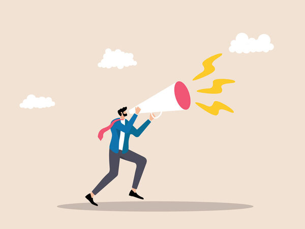 Прыжки во время крика, ношение докладчиков, отражает радость и энтузиазм в достижении успеха бизнеса.