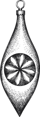 Noel Dekorasyonu El Çizimi Çizimi