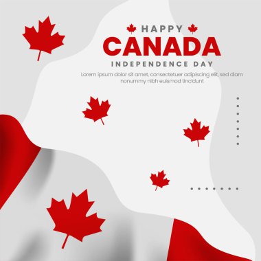 1 Temmuz 'da Kanada' nın arka planı ya da pankart tasarımı kutlandı. Kanada 'nın bağımsızlık günü