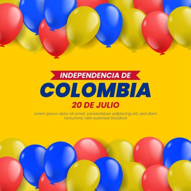 Balonlarla Kolombiya 'nın bağımsızlık günü geçmişi
