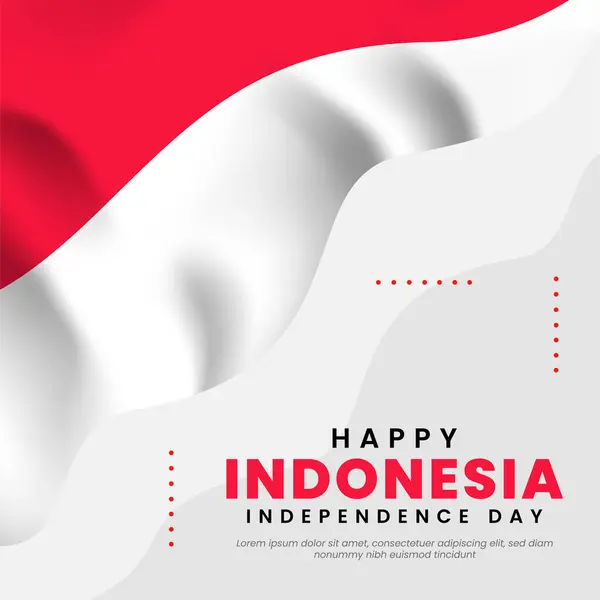 stock vector Indonesia independence day background banner design template