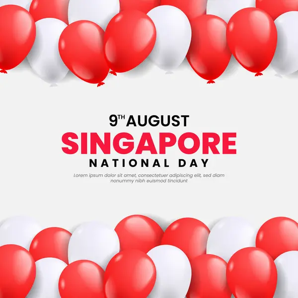 Singapur 'un ulusal 9 Ağustos tarihli balonlu geçmişi