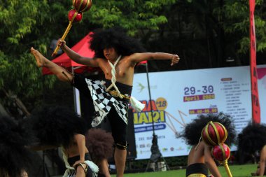 Solo, Indonesia. April 29, 2024. A traditional dance called 