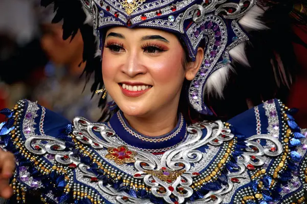 stock image Jakarta, Indonesia. April 21, 2024. Traditional art called 