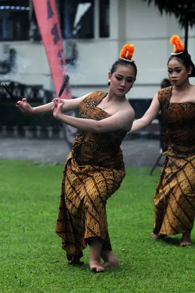 stock image Solo, Indonesia. April 29, 2024. The traditional dance 