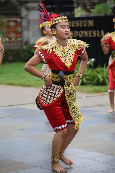 Stock image Jakarta, Indonesia. May 25, 2024. A traditional dance called 