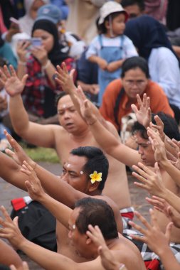 Jakarta, Indonesia. February 11, 2024. Folk performing art called 