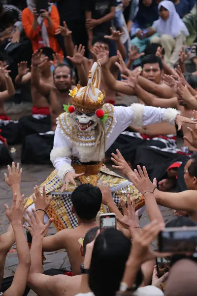 stock image Jakarta, Indonesia. February 11, 2024. Folk performing art called 