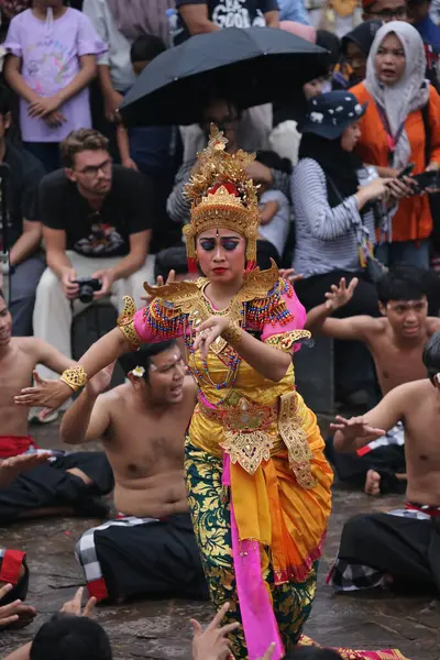 stock image Jakarta, Indonesia. February 11, 2024. Folk performing art called 