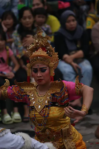 stock image Jakarta, Indonesia. February 11, 2024. Folk performing art called 