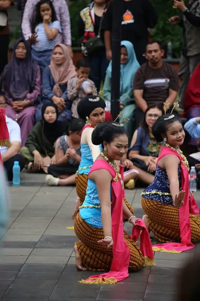 stock image Jakarta, Indonesia. May 25 2024. A traditional dance called 