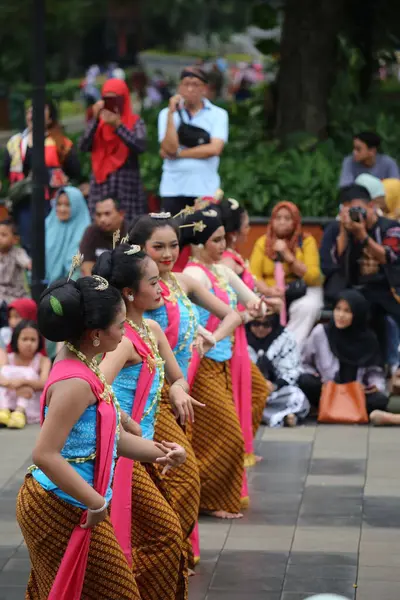 stock image Jakarta, Indonesia. May 25 2024. A traditional dance called 