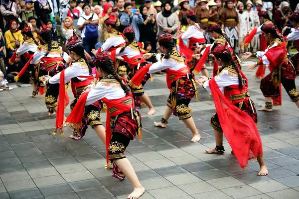 stock image Jakarta, Indonesia. June 29, 2024. The traditional dance called 