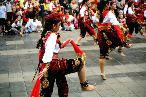 stock image Jakarta, Indonesia. June 29, 2024. The traditional dance called 