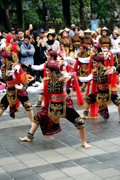 stock image Jakarta, Indonesia. June 29, 2024. The traditional dance called 