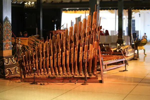 stock image Jakarta, Indonesia. July 14 2024. A traditional musical instrument called 