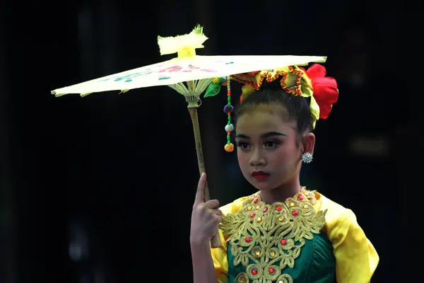 stock image Jakarta, Indonesia. A traditional dance called 